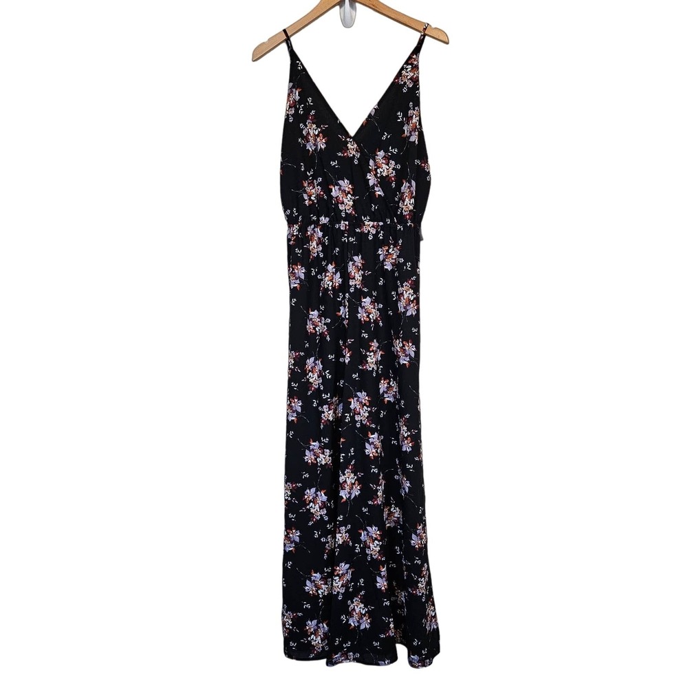 1. State Black‎ Floral Wide Leg Jumpsuit Women's Small Dark Romantic